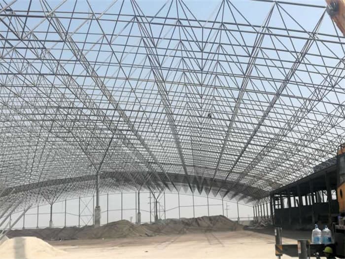 讷河钢厂料仓网架工程